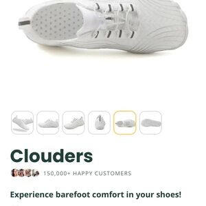 Men’s Athletic Barefoot Sneakers - White Size 11